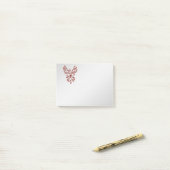 Flucht eines Phoenixsilbers Post-it Klebezettel (Auf Schreibtisch)