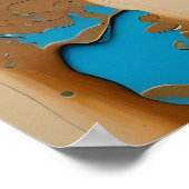 Flucht in den Dünen Poster (Ecke)