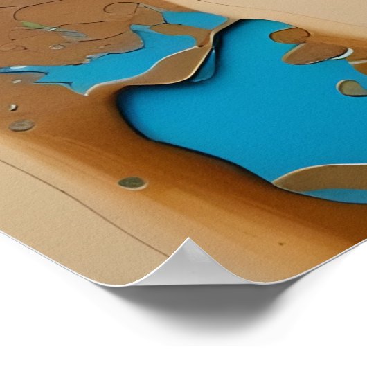 Flucht in den Dünen Poster (Ecke)