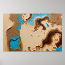 Flucht in den Dünen Poster