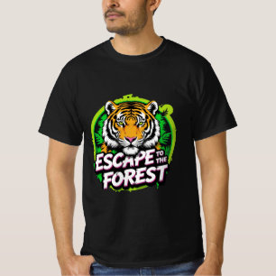 Flucht in den Wald Tiger T-Shirt