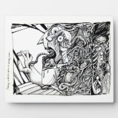 Flucht in Schrecken aus einem leeren Raum... Fotoplatte (Vorderseite)