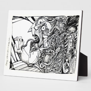 Flucht in Schrecken aus einem leeren Raum... Fotoplatte