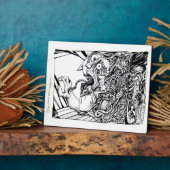 Flucht in Schrecken aus einem leeren Raum... Fotoplatte (Seite)