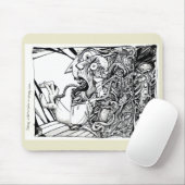 Flucht in Schrecken aus einem leeren Raum... Mousepad (Mit Mouse)