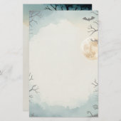 Flucht in Stillness Printable Halloween Briefpapier (Vorne/Hinten)