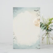 Flucht in Stillness Printable Halloween Briefpapier (Stehend Vorderseite)