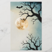 Flucht in Stillness Printable Halloween Briefpapier (Rückseite)