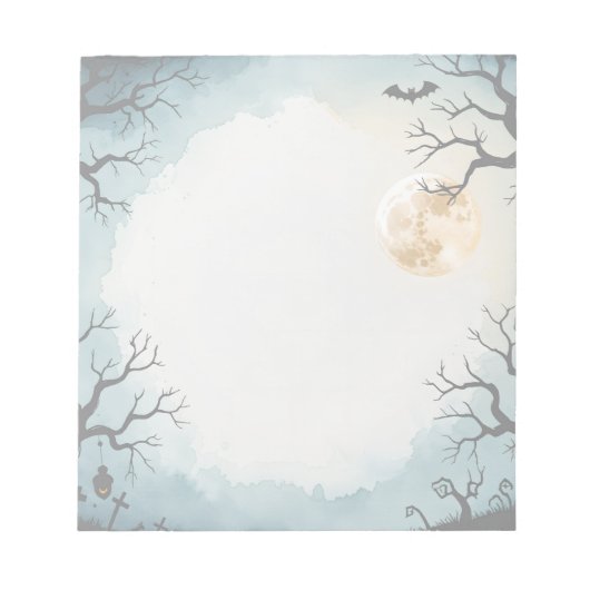 Flucht in Stillness Printable Halloween Notizblock (Vorderseite)