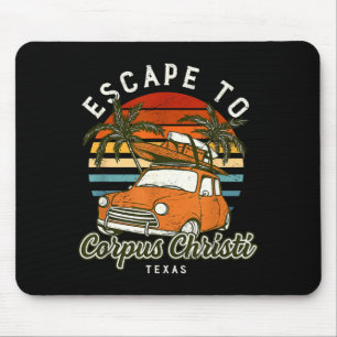 Flucht nach Corpus Christi Beach Texas Ozean TX Mousepad