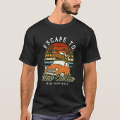 Flucht nach New Castle Beach New Hampshire Ocean N T-Shirt (Vorderseite)