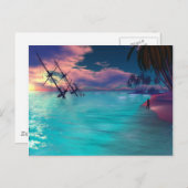 Flucht Postkarte (Vorne/Hinten)