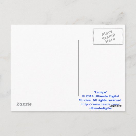 Flucht Postkarte (Rückseite)