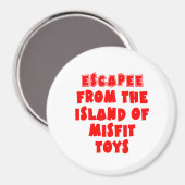 Flucht von der Insel Misfit Toys Magnet (Vorderseite/Rückseite)