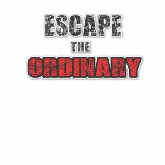 Flucht vor dem Alltag Aufkleber (Vorderseite)