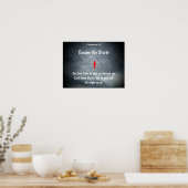 Flucht vor dem Sturm, wählt Gott Jesus Poster (Küche)