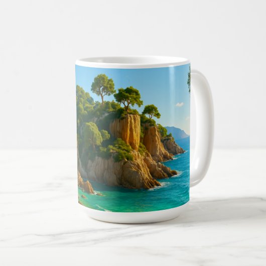 Flucht vor der Küste Kaffeetasse (VorderseiteRechts)