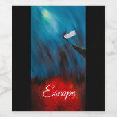 Flucht Weinetikett (Einzelnes Label)