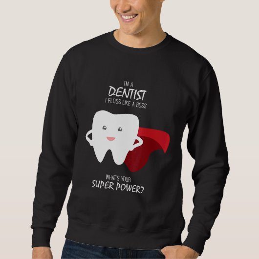 Flucht wie ein Zahnarzt Sweatshirt (Vorderseite)
