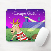 Flucht-Ziege-Mauspad Mousepad (Mit Mouse)