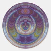 Fluchtgefahr Runder Aufkleber (Vorderseite)