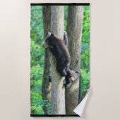 Flüchtige Blick-a-Bär Strandtuch (Vorderseite)