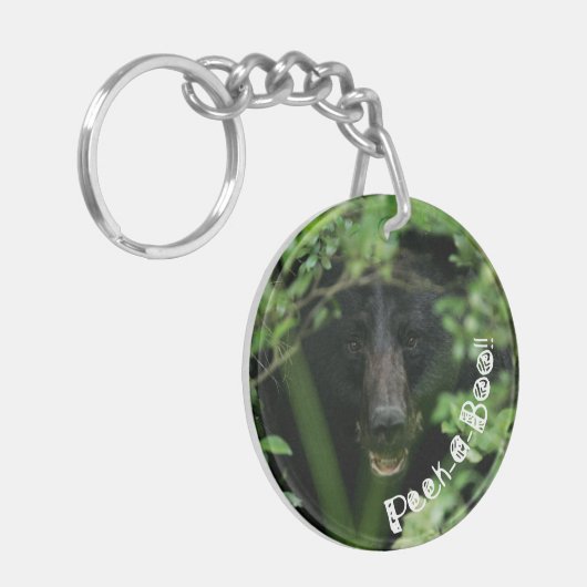 flüchtige Blick-a-Boo-Bär Schlüsselanhänger (Vorderseite links)