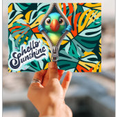 Flüchtige Blick A Boo Birdie Hello Sunshine Postkarte