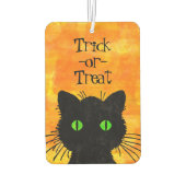 Flüchtige Blick-A-Boo Black Cat Orange Trick-oder- Autolufterfrischer (Rückseite)