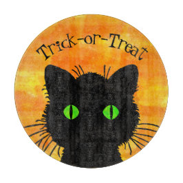 Flüchtige Blick-A-Boo Black Cat Orange Trick-oder- Schneidebrett