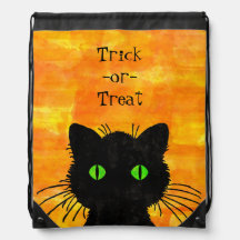 Flüchtige Blick-A-Boo Black Cat Orange Trick-oder-