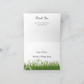 Flüchtige Blick a Boo Bunny | Blauer Himmel und Wo Dankeskarte (Innenseite)