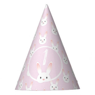 Flüchtige Blick-a-boo Bunny Kindergeburtstag Partyhütchen