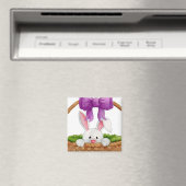 Flüchtige Blick-a-Boo Bunny Magnet (In Situ (Geschirrspüler))