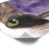 Flüchtige Blick a boo Calico Kitty Poster (Ecke)