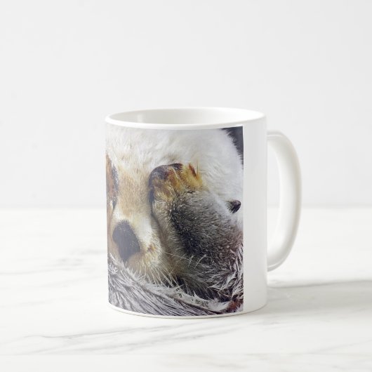 FLÜCHTIGE BLICK-A-BOO COMICAL OTTER TASSE (VorderseiteRechts)