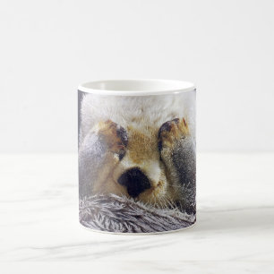 FLÜCHTIGE BLICK-A-BOO COMICAL OTTER TASSE