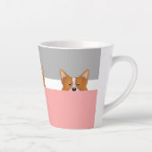 "Flüchtige Blick a Boo" Corgi Dog | Milchtasse (Rechts)