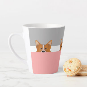 "Flüchtige Blick a Boo" Corgi Dog   Milchtasse