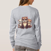 Flüchtige Blick-a-Boo-Frettchen unter dem T - Shir T-Shirt (Rückseite)