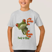 Flüchtige Blick-a-Boo-Frog T-Shirt (Vorderseite)
