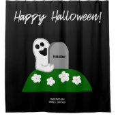 Flüchtige Blick A Boo Ghost Duschvorhang (Vorderseite)