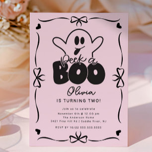 Flüchtige Blick A Boo Ghost Geburtstag Einladung