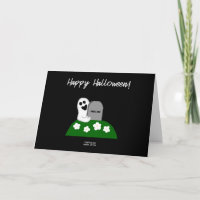 Flüchtige Blick A Boo Ghost Grußkarte