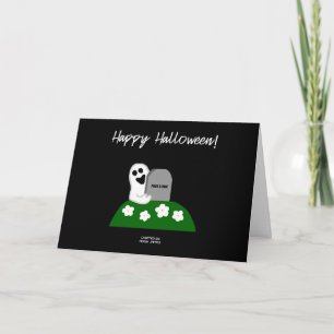 Flüchtige Blick A Boo Ghost Grußkarte Karte