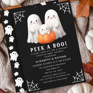 Flüchtige Blick A Boo Ghost Halloween Paare Kinder Einladung