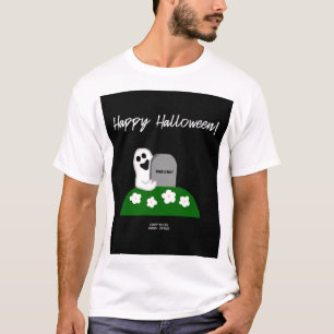 Flüchtige Blick A boo Ghost Men's White Basic T Sh T-Shirt