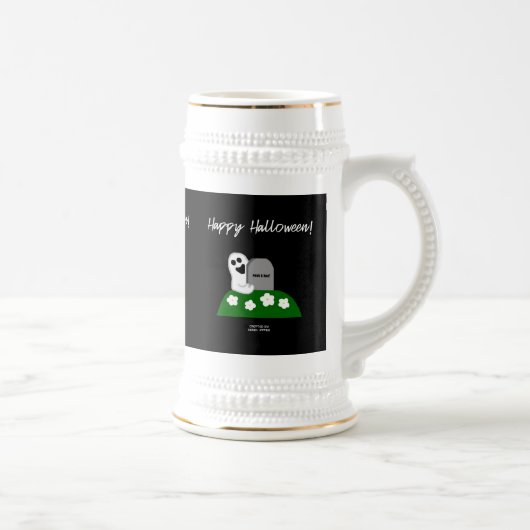 Flüchtige Blick A Boo Ghost Stein Tasse (Rechts)
