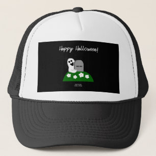 Flüchtige Blick A Boo Ghost Trucker Hat Truckerkappe