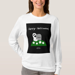 Flüchtige Blick A Boo Ghost Women's Long Sleeve Sh T-Shirt